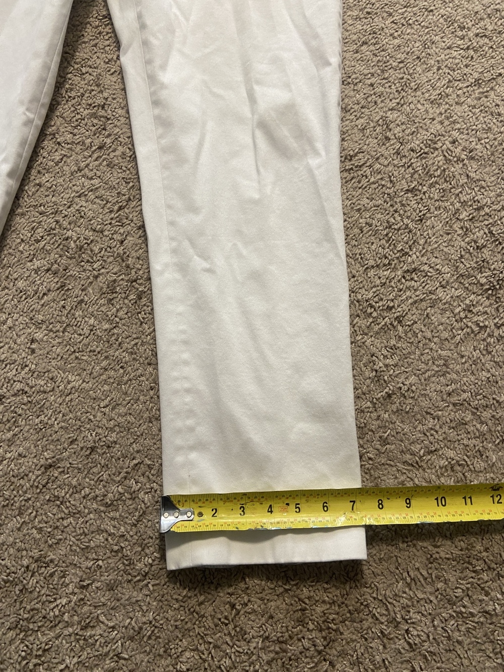 Perry Ellis Pants Mens 36x30 White Resist Spill Chino Slim Fit Stretch Casual - Picture 4 of 10